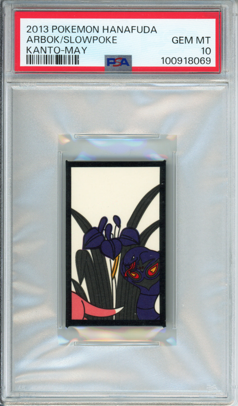 Arbok/Slowpoke - 2013 Pokemon Hanafuda - Kanto-May - PSA10