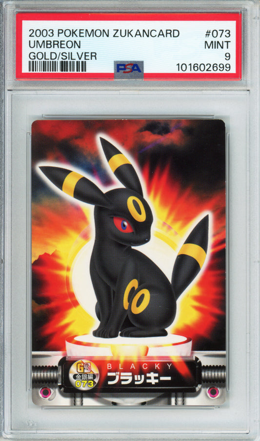 Umbreon (Gold/Silver) - 2003 Pokemon Zukancard - #073 - PSA9