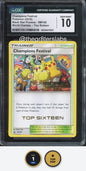 Champions Festival - 2018 Pokemon Black Star Promos - World Championships - Top Sixteen - #SM148 - CGC10