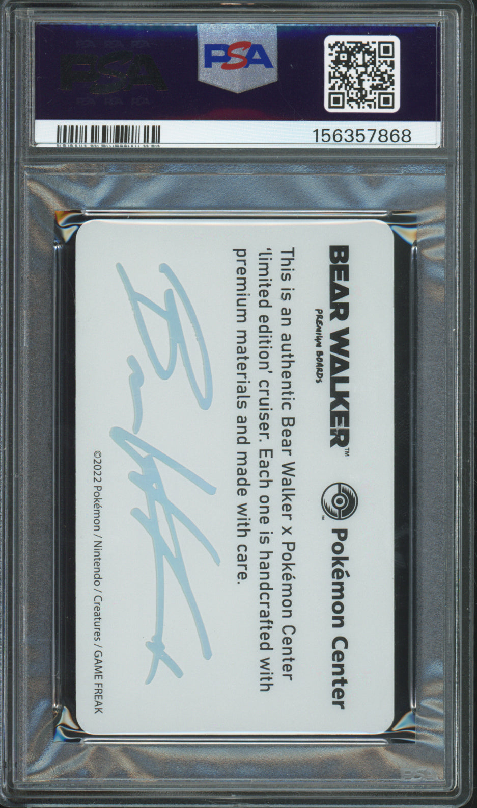 Charmander - 2022 Pokemon x Bear Walker - Collection Cards - PSA10