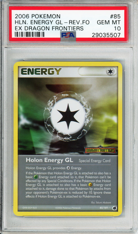 Holon Energy GL (Reverse Foil) - 2006 EX Dragon Frontiers - #85/101 - PSA10
