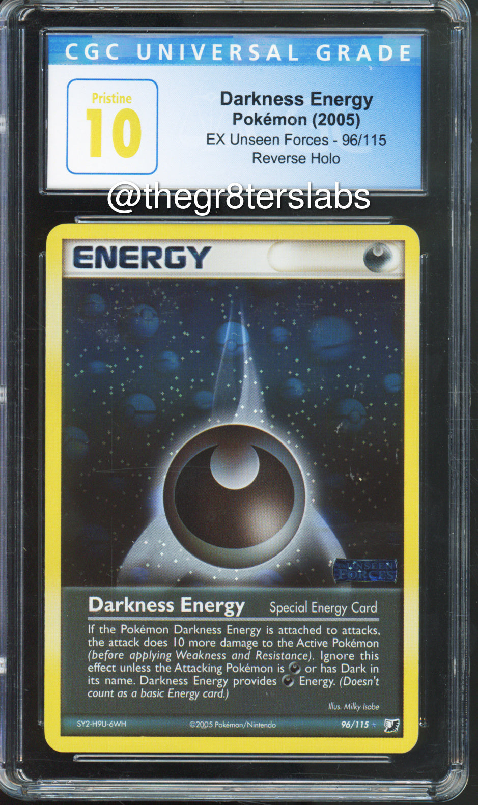 Darkness Energy (Reverse Holo) - 2005 EX Unseen Forces - #96/115 - CGCP10 - front