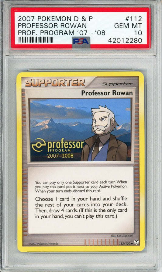 Professor Rowan - 2007 Diamond & Pearl Professor Program '07-'08 - #112/130 - PSA10