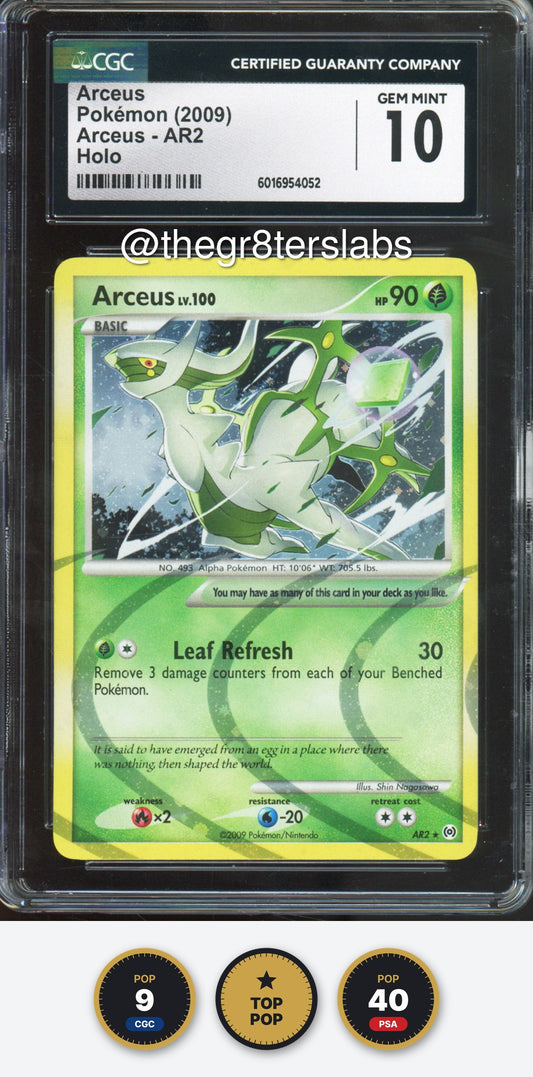 Arceus (Holo) - 2009 Pokemon Arceus - #AR2 - CGC10