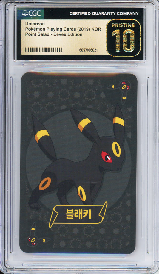 Umbreon - 2019 Pokemon Playing Cards - Point Salad - Eevee Edition - Koreon - CGCP10
