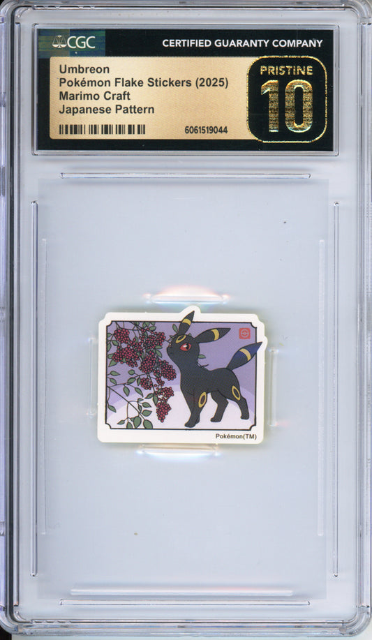 Umbreon - 2025 Pokemon Flake Stickers - Marimo Craft - Japanese - CGCP10