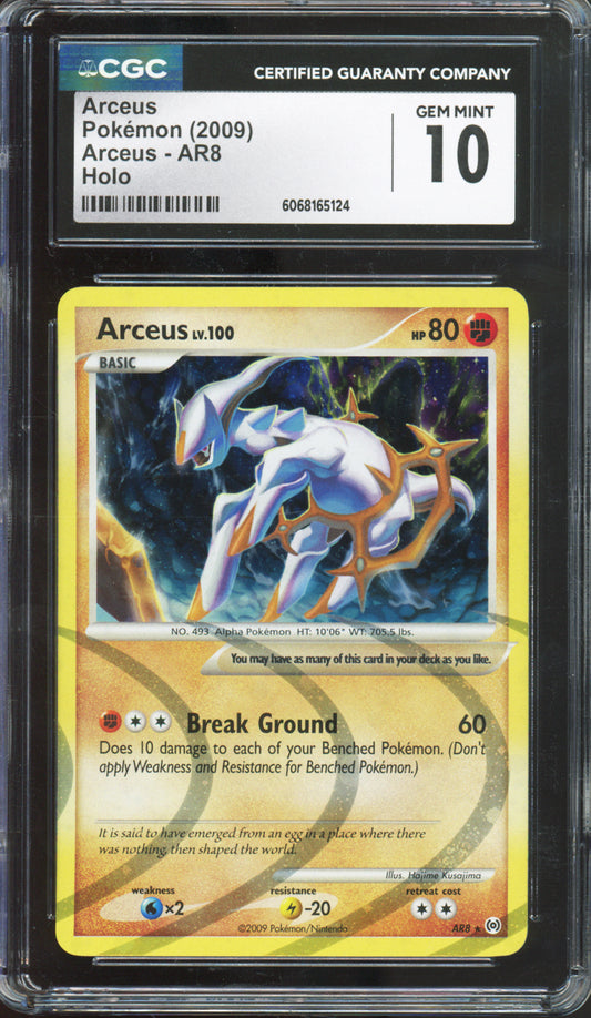 Arceus (Holo) - 2009 Pokemon Arceus - #AR8 - CGC10