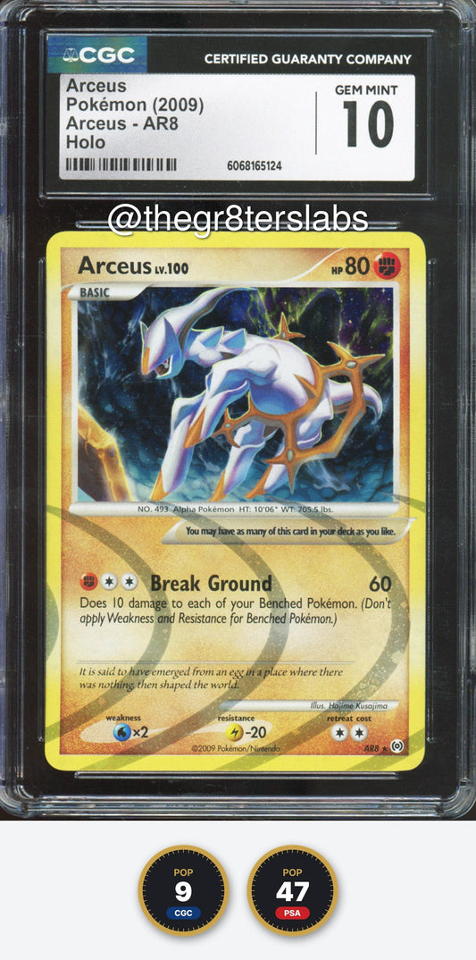 Arceus (Holo) - 2009 Pokemon Arceus - #AR8 - CGC10