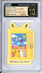 Pikachu & Mew (Holo) - 2023 Pokemon Promotional Stickers - WakuWaku Online Prize - Japanese - CGCP10