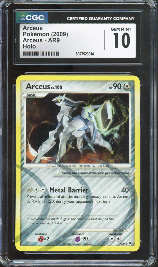 Arceus (Holo) - 2009 Pokemon Arceus - #AR9 - CGC10