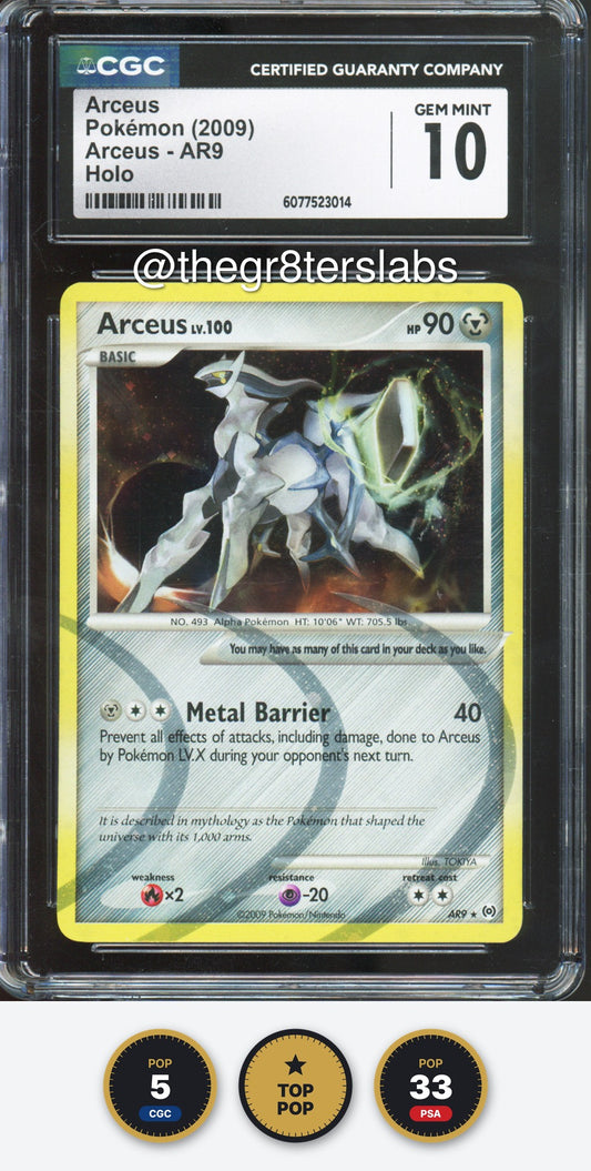 Arceus (Holo) - 2009 Pokemon Arceus - #AR9 - CGC10