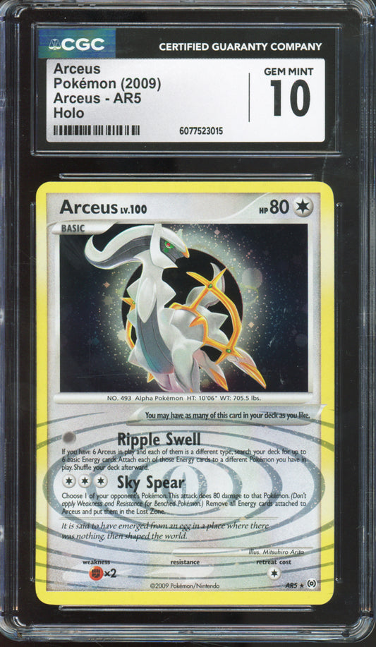 Arceus (Holo) - 2009 Pokemon Arceus - #AR5 - CGC10