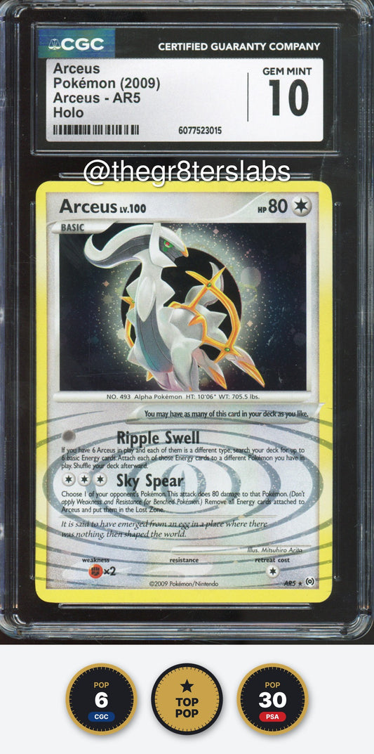 Arceus (Holo) - 2009 Pokemon Arceus - #AR5 - CGC10