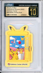 Pikachu & Mew - 2023 Pokemon Center Promotional Stickers - WakuWaku Online Prize - Japanese - CGCP10