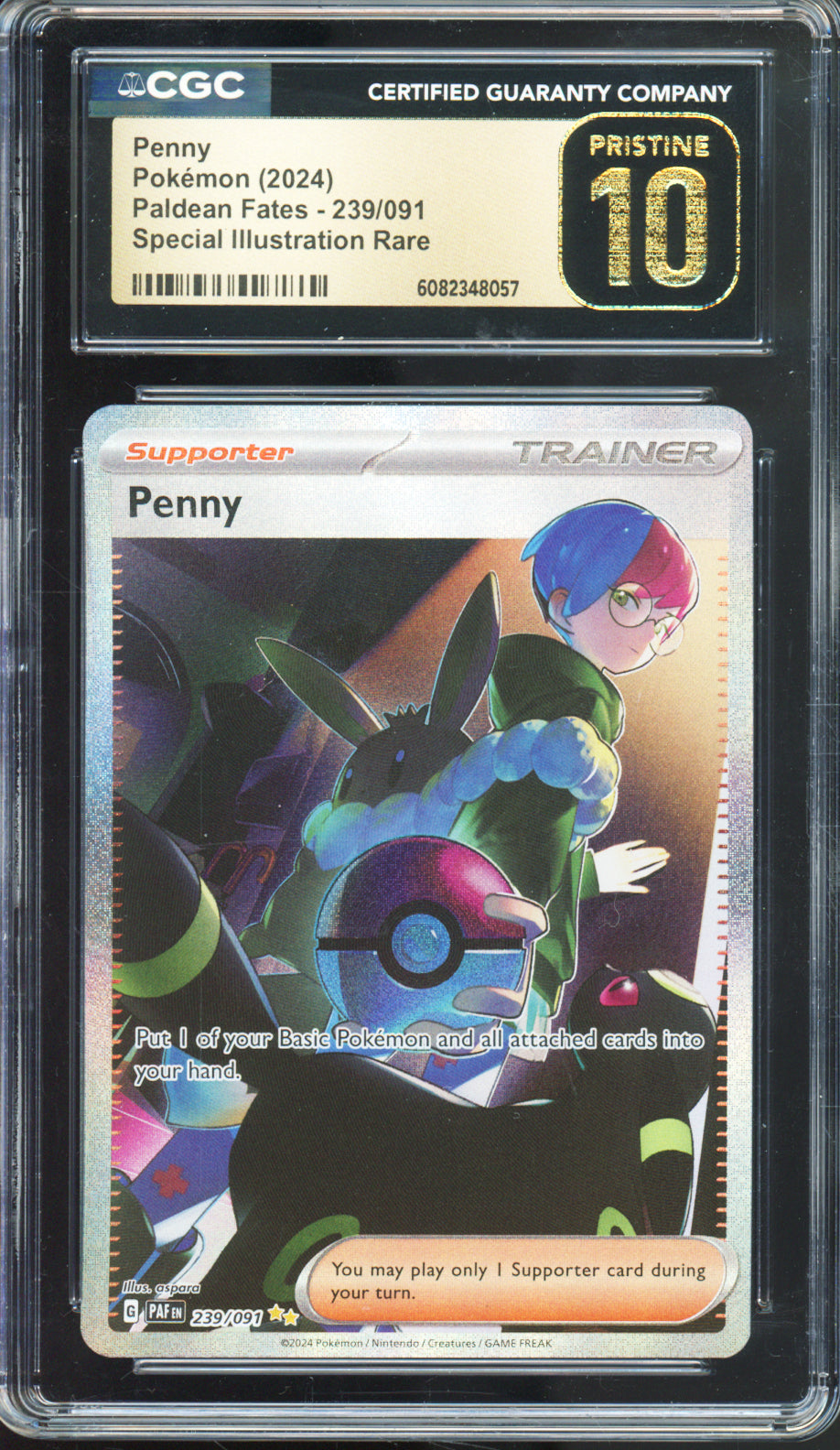 Penny (Special Illustration Rare) - 2024 Paldean Fates - #239/091 - CGCP10