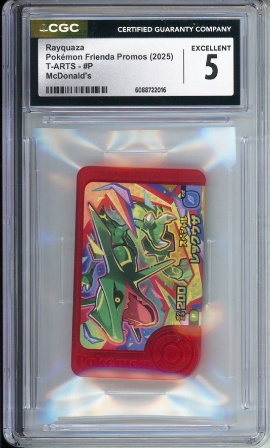 Rayquaza - 2025 Pokemon Frienda Promos - T-ARTS - McDonald's - #P - CGC5