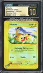 Pikachu (Reverse Holo) - 2002 Pokemon Expedition - #124/165 - CGCP10 - front