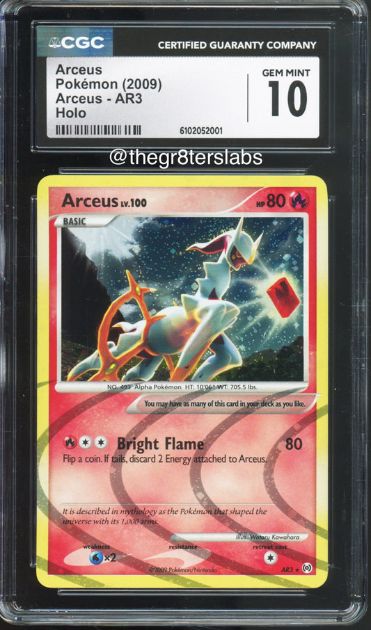 Arceus (Holo) - 2009 Pokemon Arceus - #AR3 - CGC10