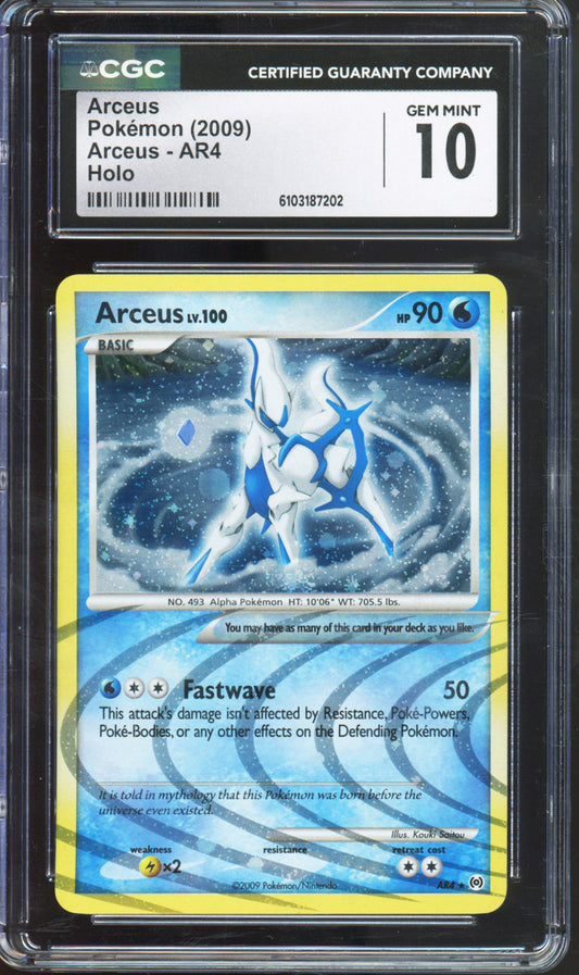 Arceus (Holo) - 2009 Pokemon Arceus - #AR4 - CGC10