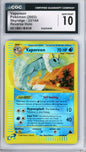 Vaporeon (Reverse Holo) - 2003 Pokemon Skyridge - #33/144 - CGC10 - front