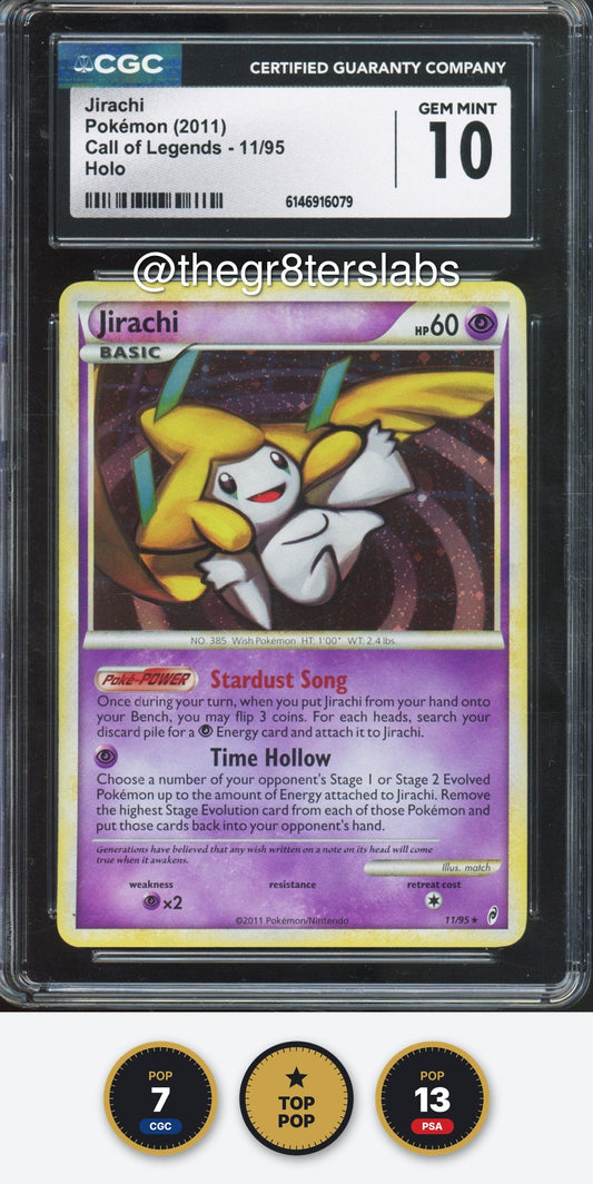 Jirachi (Holo) - 2011 Pokemon Call of Legends - #11/95 - CGC10