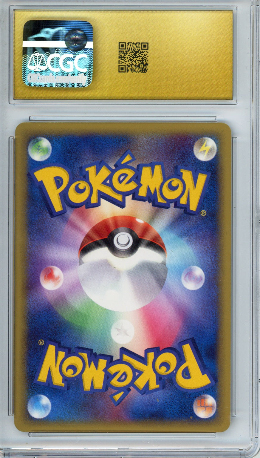 2005 Pokemon Japanese Golden Sky, Silvery Ocean 1st Ed Holo Tyranitar EX #93 CGC 10 PRISTINE - back