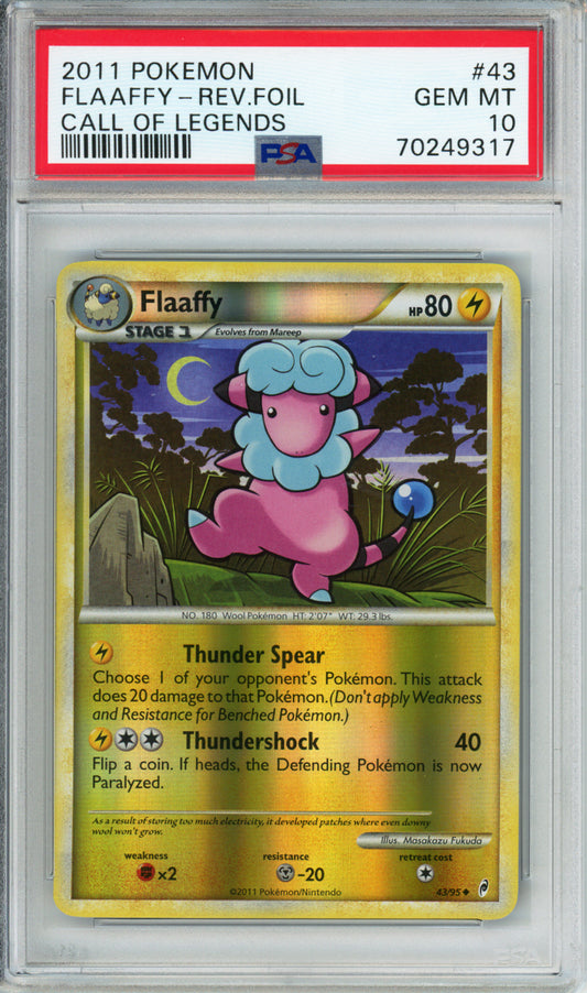 Flaaffy (Reverse Foil) - 2011 Call of Legends - #43/95 - PSA10