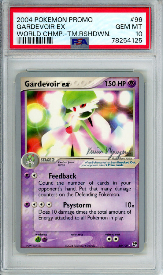 Gardevoir ex - 2004 Pokemon Promo - World Championships - Team Rushdown - #96/100 - PSA10