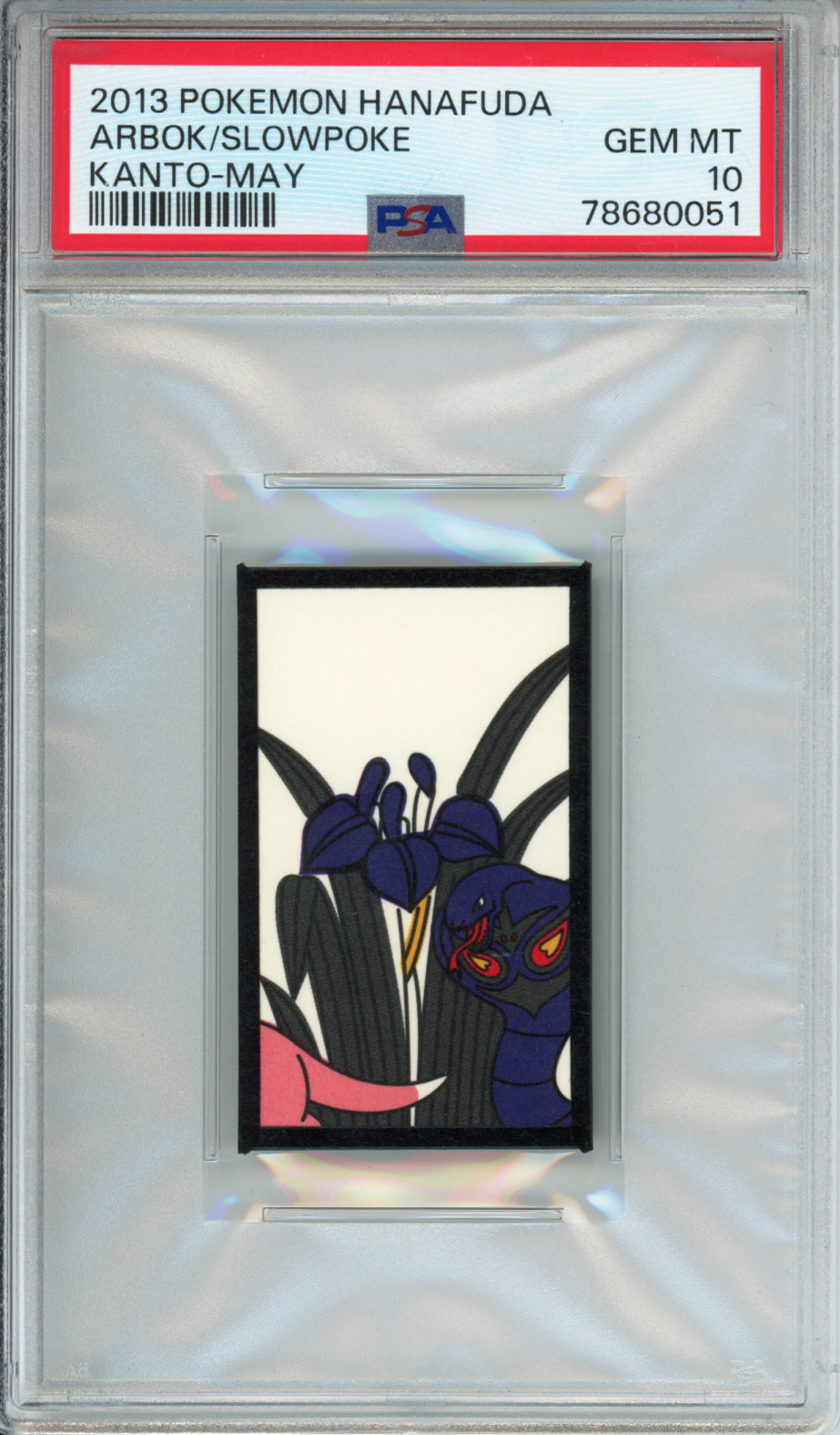 Arbok/Slowpoke - 2013 Pokemon Hanafuda - Kanto-May - PSA10