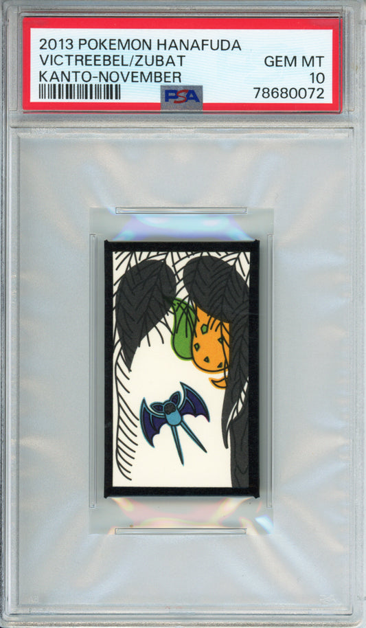 Victreebel/Zubat - 2013 Pokemon Hanafuda - Kanto-November - PSA10
