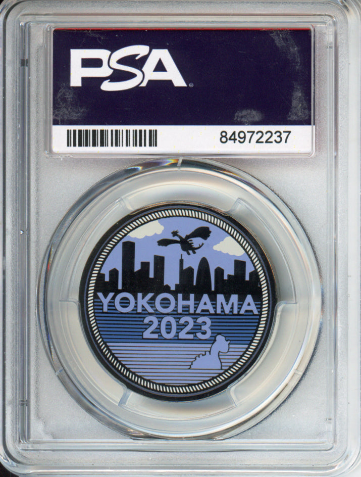 Pikachu (Blue) - 2023 Japanese Coin Promo - 2023 World Championships Coin Set - PSA10