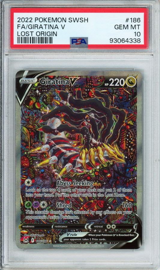 Giratina V (Full Art) - 2022 Lost Origin - #186/196 - PSA10