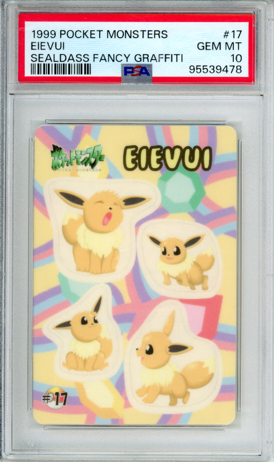Eievui - 1999 Pocket Monsters - Sealdass Fancy Graffiti - #17 - PSA10