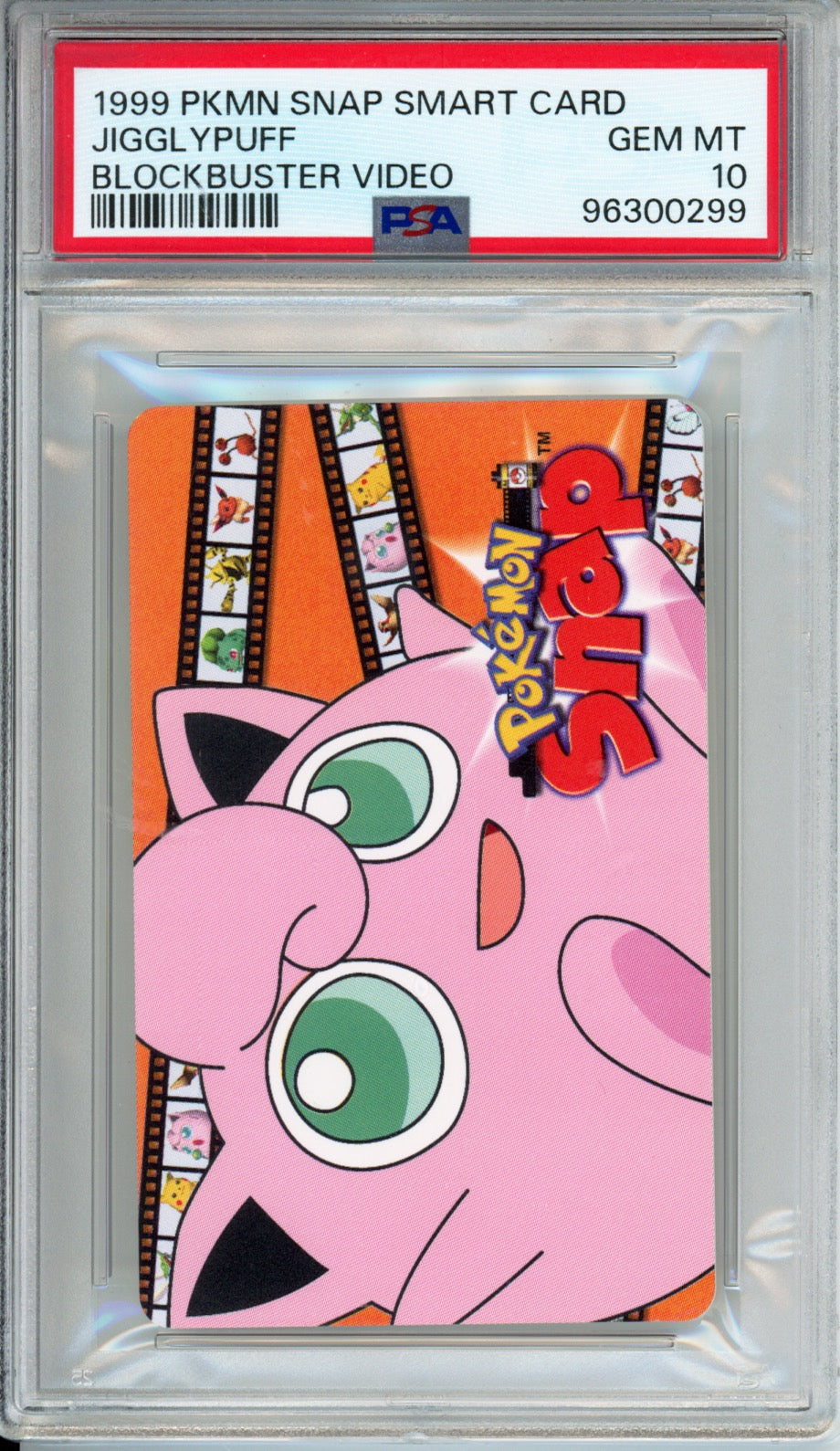 Pokemon Jigglypuff Gemplus Nintendo Snap Smart Cards Blockbuster Video PSA 10 - front