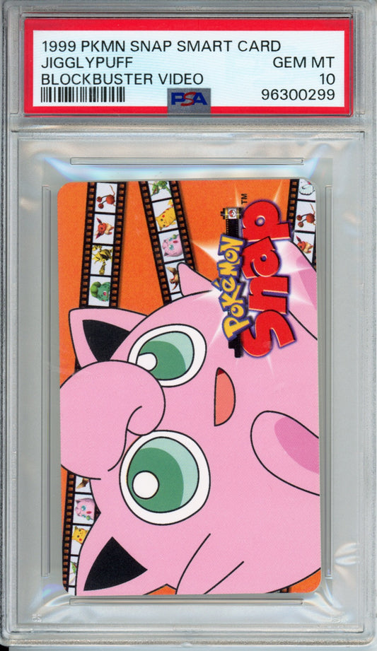 Pokemon Jigglypuff Gemplus Nintendo Snap Smart Cards Blockbuster Video PSA 10 - front