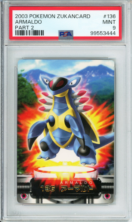 Armaldo - 2003 Pokemon Zukancard - Part 2 - #136 - PSA9