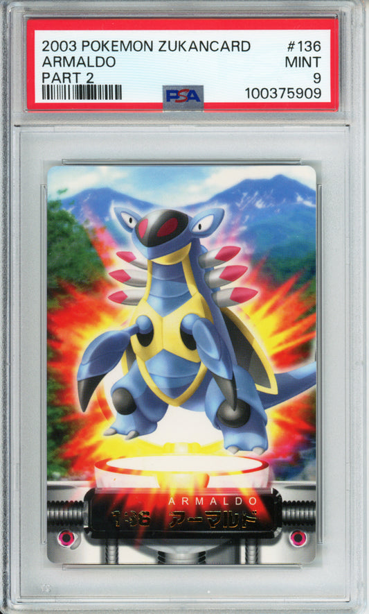 Armaldo - 2003 Pokemon Zukancard - Part 2 - #136 - PSA9