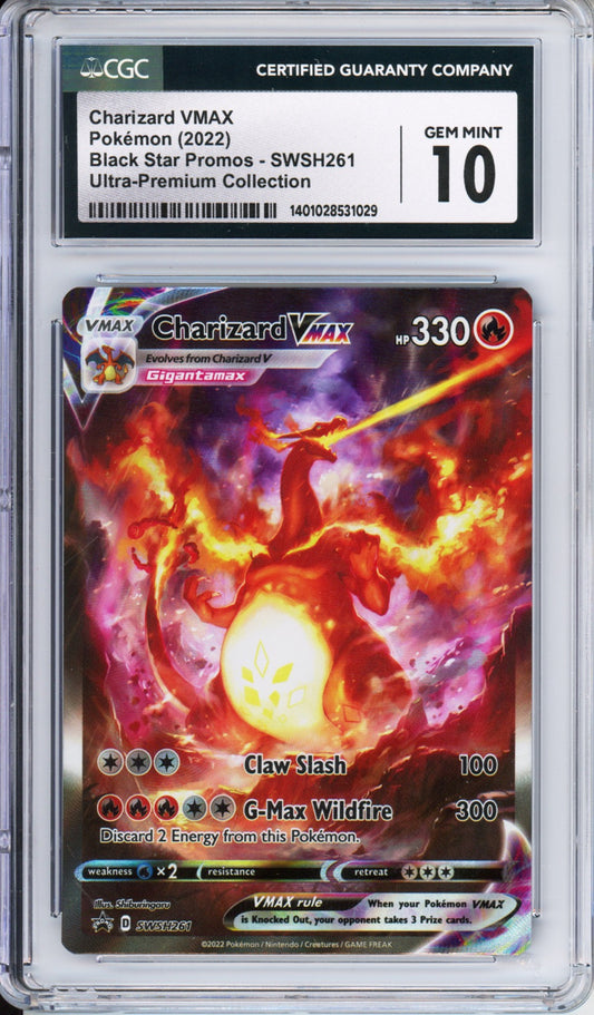 Charizard VMAX - 2022 Black Star Promo - Ultra-Premium Collection - #SWSH261 - CGC10