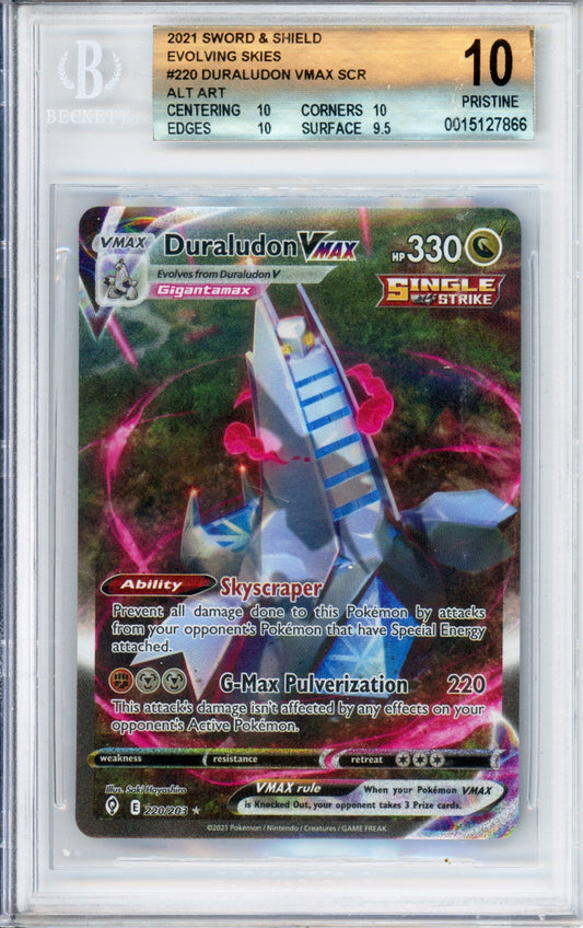 Duraludon VMAX (Full Art, Secret Rare) - 2021 Evolving Skies - #220/203 - BGS10