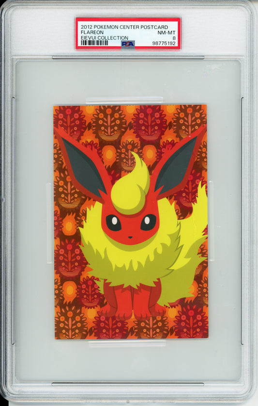 Flareon - 2012 Pokemon Center Postcard - Eievui Collection - Japanese - PSA8