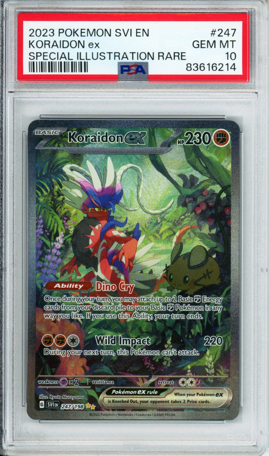 Koraidon ex (Special Illustration Rare) - 2023 Scarlet & Violet - #247/198 - PSA10