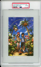 Main Characters - 2016 Pokemon Center Postcard - Welcome to Alola! - Japanese - PSA8