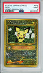 Pichu (Reverse Foil) - 2000 Japanese Promo - Neo 2 - #172 - PSA9