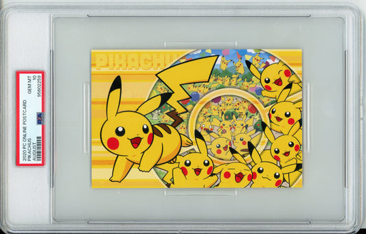 Pikachus - 2020 Pokemon Center Online Postcard - August - PSA10