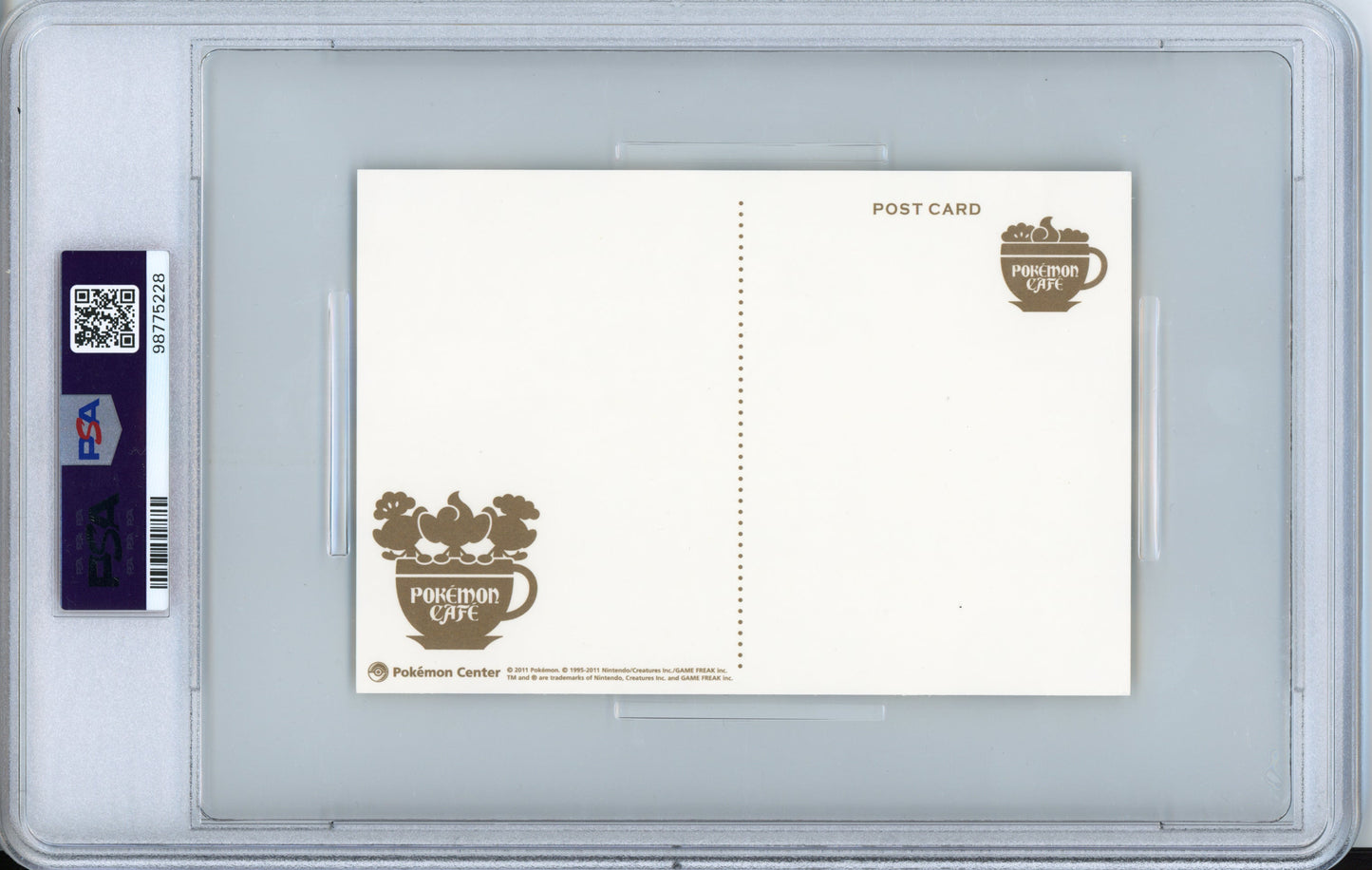Pokemon Cafe - 2011 Pokemon Center Postcard - Present Campaign - Set B - Japanese - PSA10