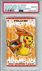 Poncho-Wearing Pikachu (Charizard Y) - 2016 Japanese Promo - MC Business Card - PSA8