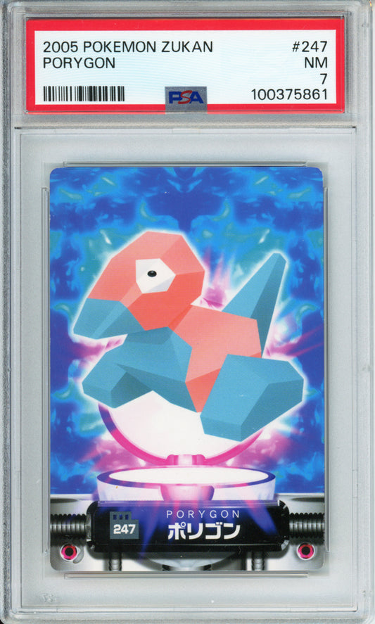 Porygon - 2005 Pokemon Zukan - #247 - PSA7