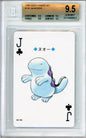 Quagsire (Jack of Clubs) - 1999 Gold Poker Set - Japanese - #195 - BGS9.5