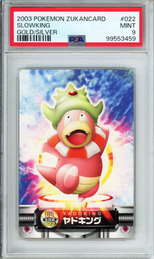 Slowking - 2003 Pokemon Zukancard - Gold/Silver - #022 - PSA9