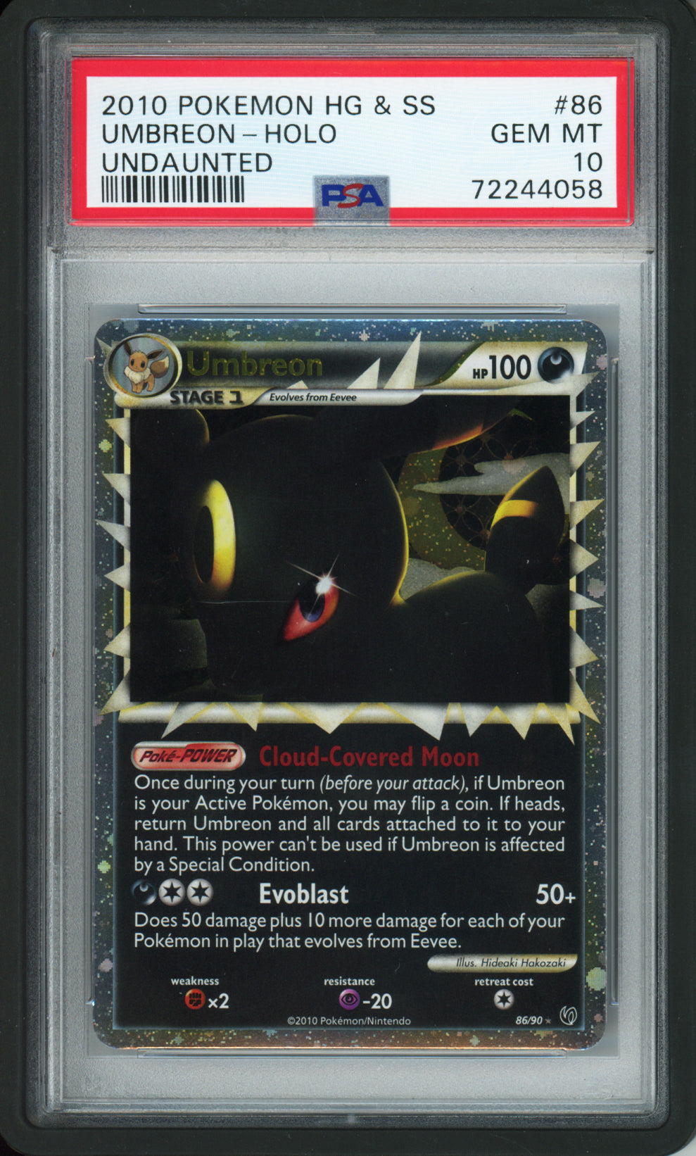 Umbreon (Holo) - 2010 Undaunted - #86/90 - PSA10